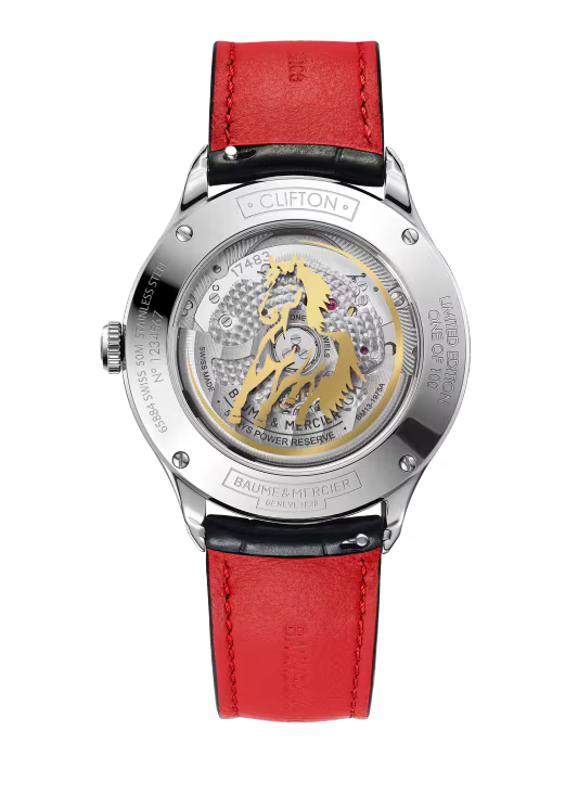 Clifton 10839 Automatic watch, Date display, 40 mm, Leather Strap