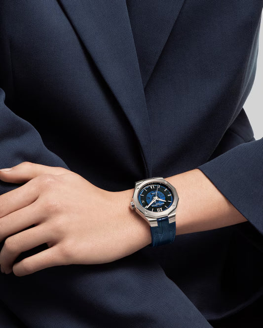 Riviera 10714 Automatic, Date Display, 39mm Steel Case, Rubber Strap