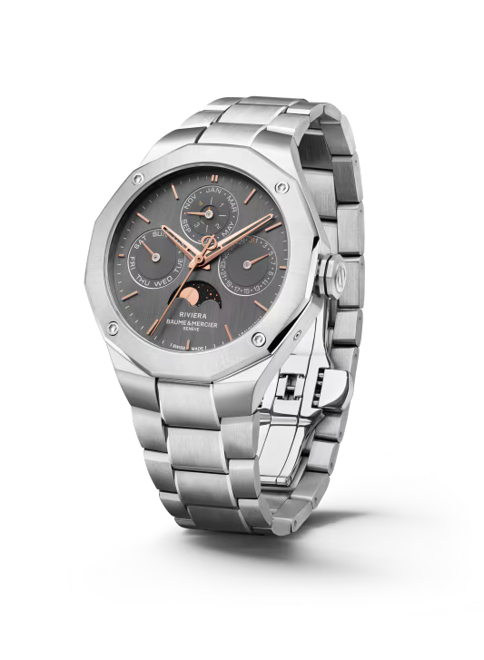 Riviera 10786 Automatic, Perpetual calendar, 40mm Steel Case & Bracelet