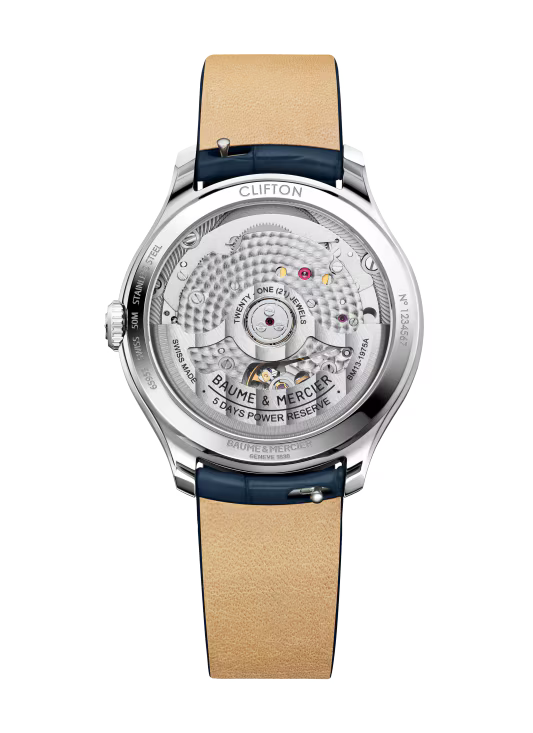 Clifton 10833 Automatic watch, Date display, 34 mm, Leather Strap