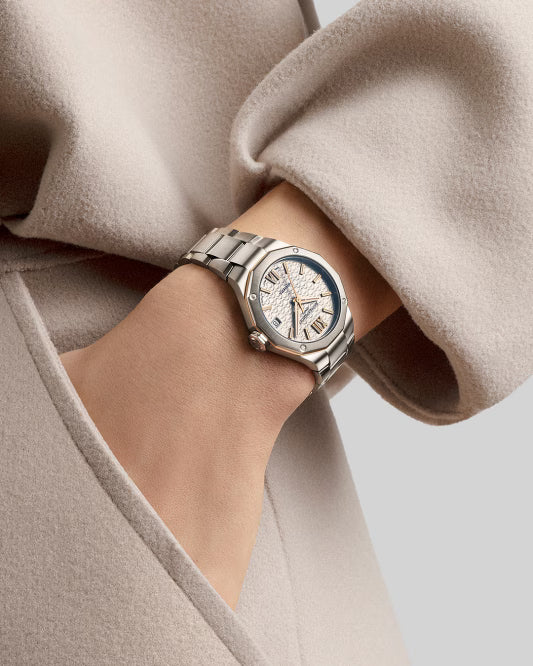 Riviera 10730 Automatic, Date Display, Diamond-Set 33mm Steel Case & Bracelet