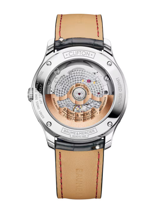 Clifton 10872 Automatic Watch, Perpetual Calendar, 40 mm, Leather Strap