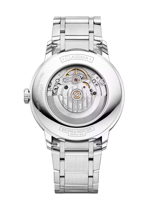 Classima 10880 40mm Steel Case & Bezel, Exhibition Back, Automatic, Blue Sun Dial, Steel Bracelet