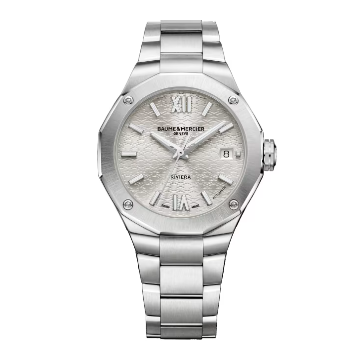 Riviera 10615 Automatic, Date Display, 36mm Steel Case & Bracelet
