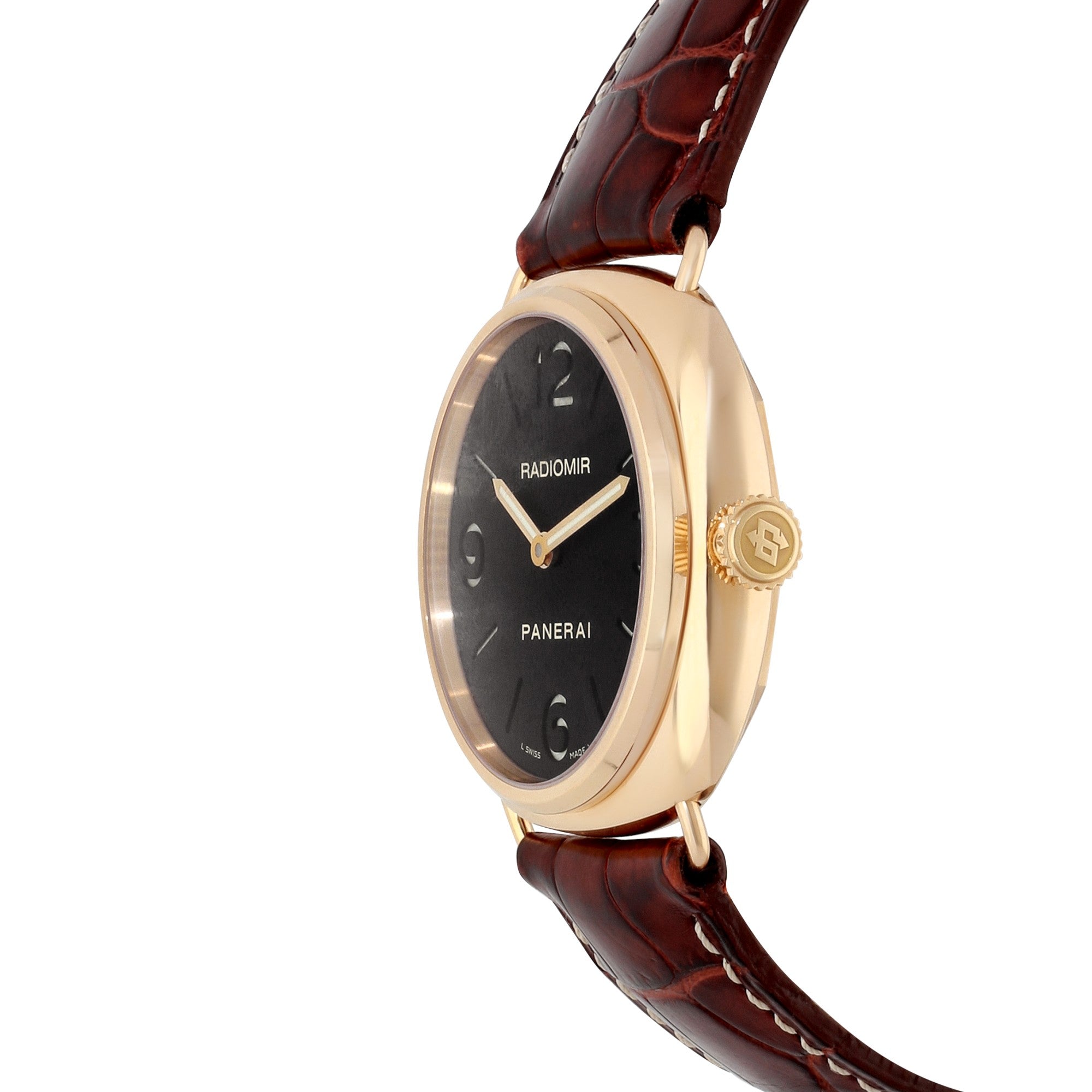 Panerai Radiomir PAM 00231 45mm 18k Rose Gold, Manual Wind, Black Dial