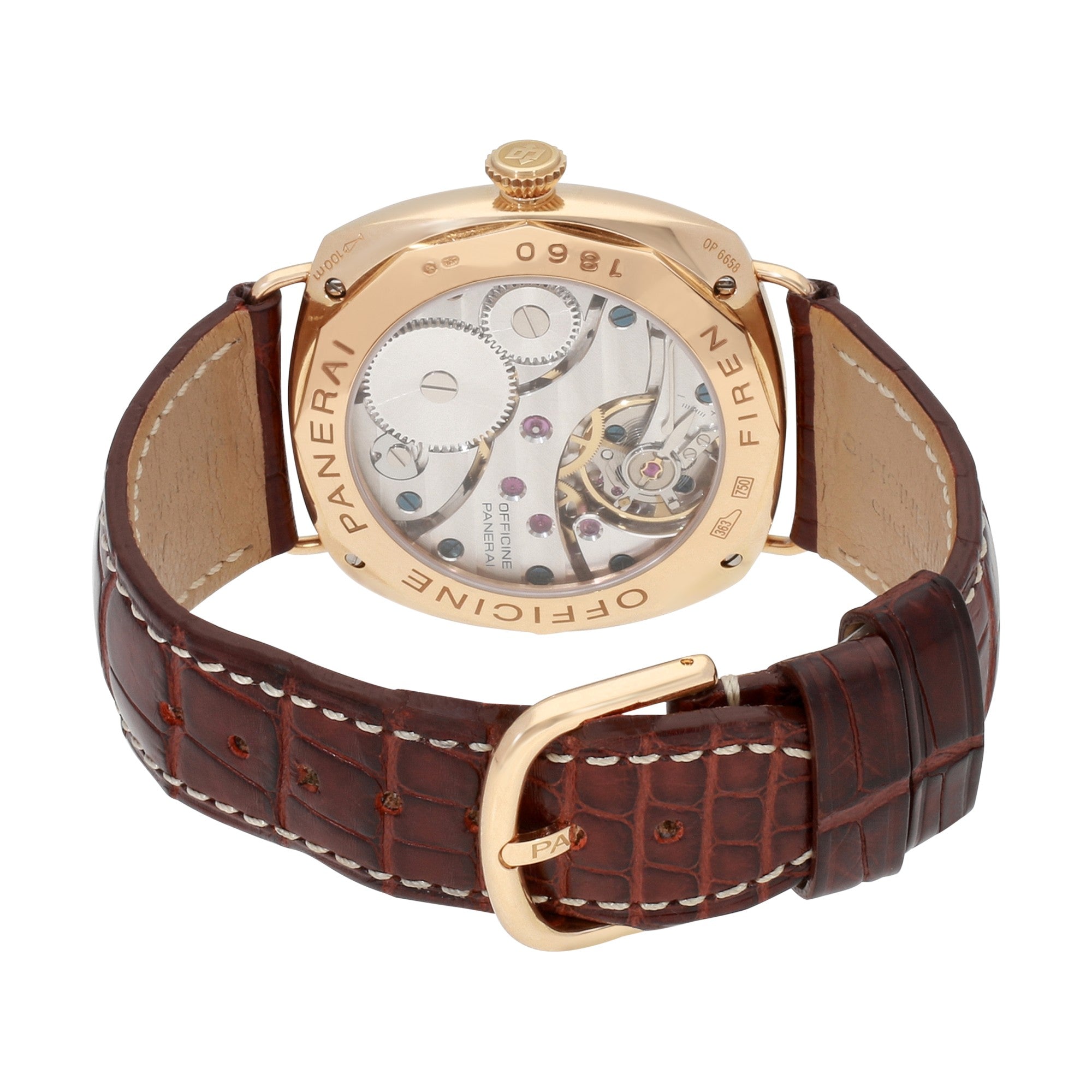 Panerai Radiomir PAM 00231 45mm 18k Rose Gold, Manual Wind, Black Dial