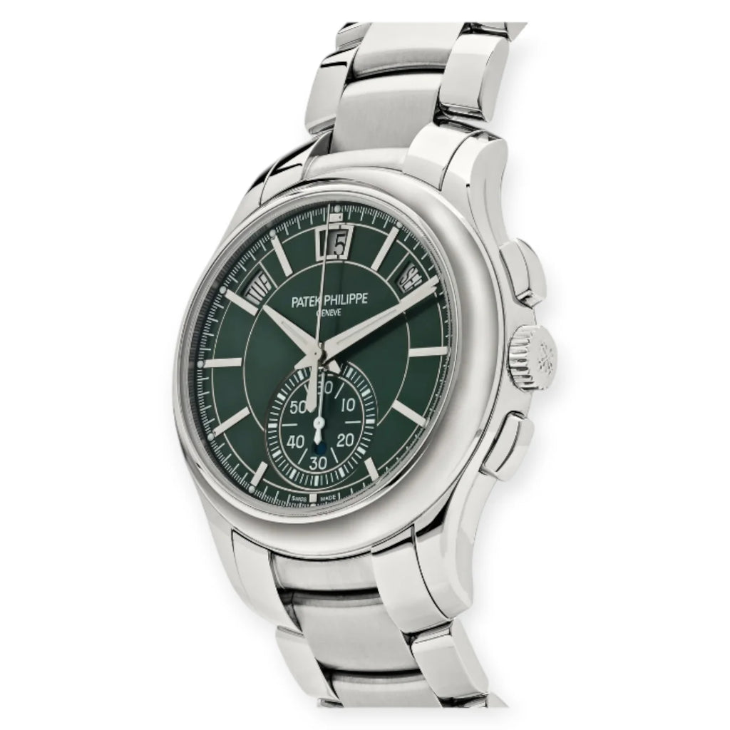 Patek Philippe Complications Flyback Chronograph Annual Calendar 5905/1A-001 42MM Green Dial B&P