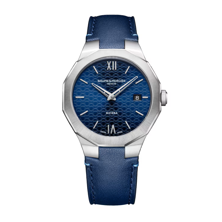 Riviera 10846 Quartz, Date Display, 39mm Steel Case, Leather