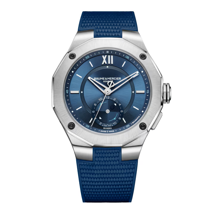 Riviera 10761 Automatic, Tideograph, 43mm Steel Case, Rubber Strap