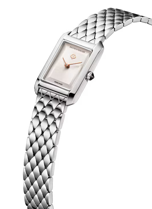 Hampton 10860 Quartz, 28 x 17.75mm Steel Case & Bracelet