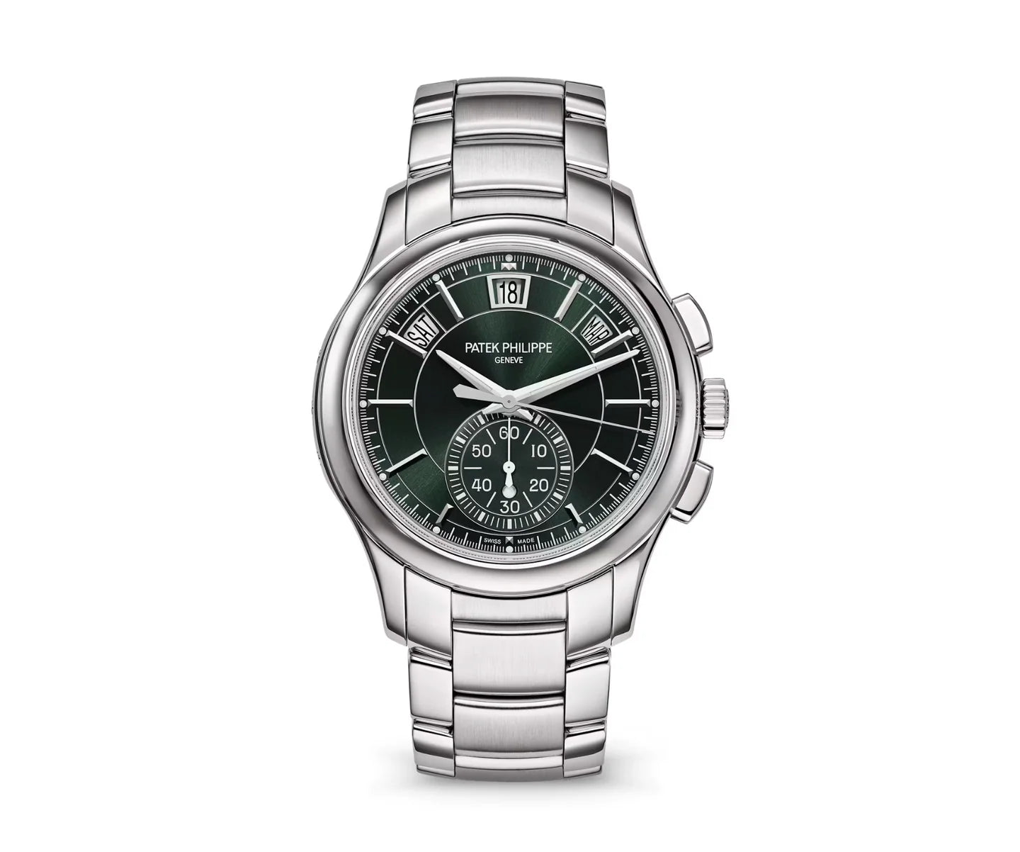 Patek Philippe Complications Flyback Chronograph Annual Calendar 5905/1A-001 42MM Green Dial B&P
