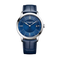 Classima 10878 40mm Steel, Quartz, Blue Sun Dial, Leather Strap