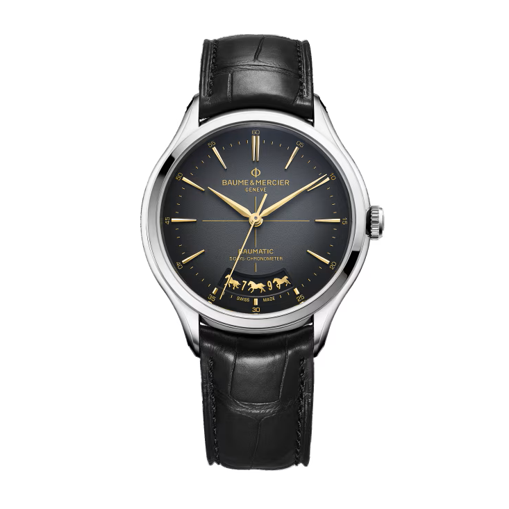 Clifton 10839 Automatic watch, Date display, 40 mm, Leather Strap