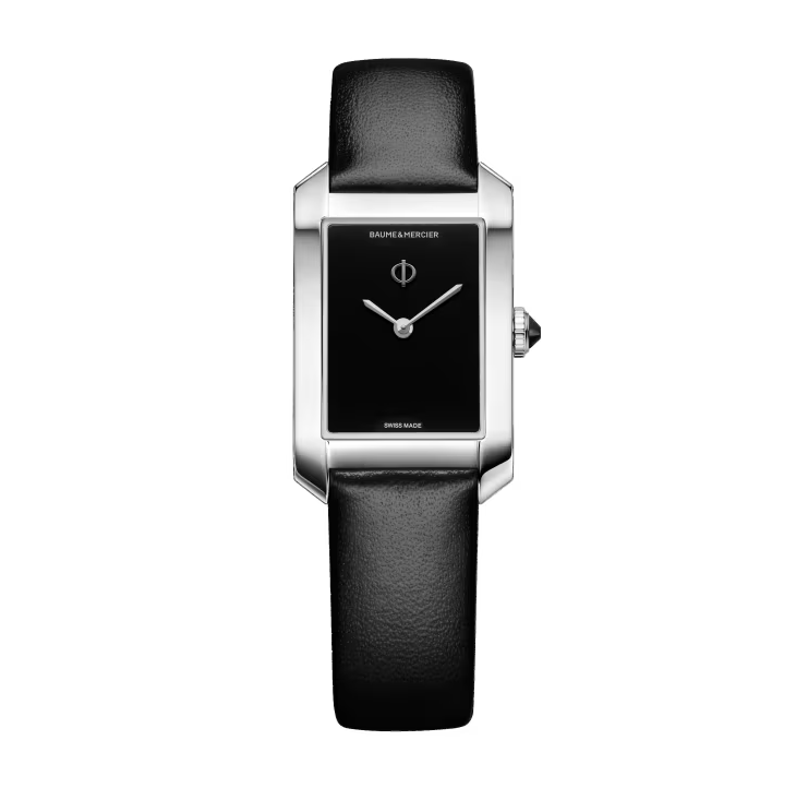 Hampton 10760 Quartz, 35 x 22 mm Stainless Steel Case, Leather