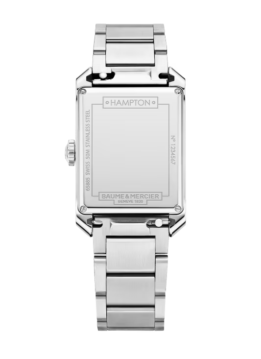 Hampton 10754 Quartz, 43 x 27 mm Stainless Steel Case & Bracelet