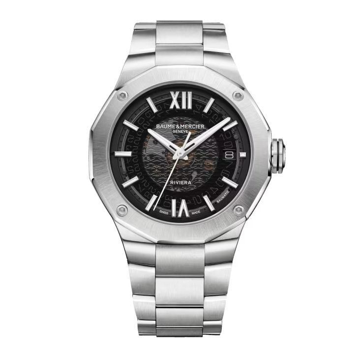 Riviera 10702 Automatic, Date Display, 42mm Steel Case & Bracelet