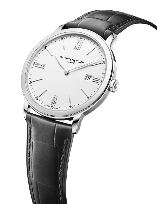 Classima 10323 Quartz, Date Display,  40 mm Steel Case, Leather