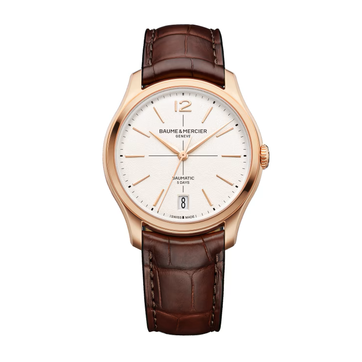 Clifton 10831 Automatic watch, Date display, 34 mm, Leather Strap