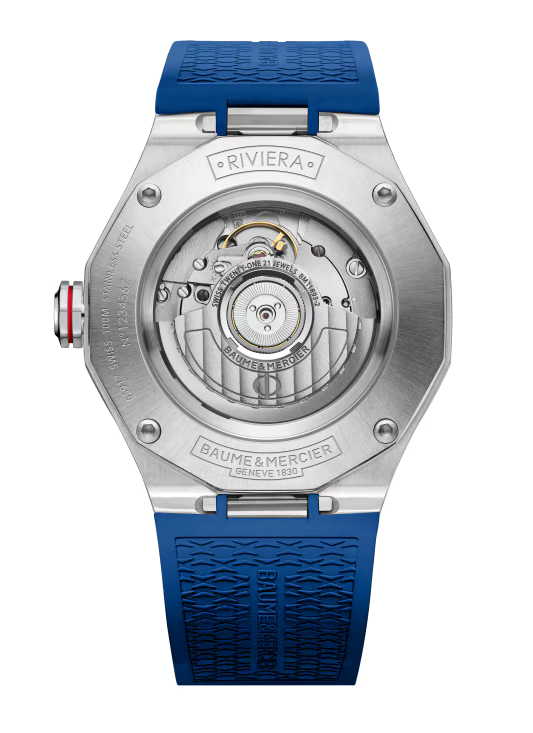 Riviera 10659 Automatic, GMT, 42mm Steel Case, Rubber Strap