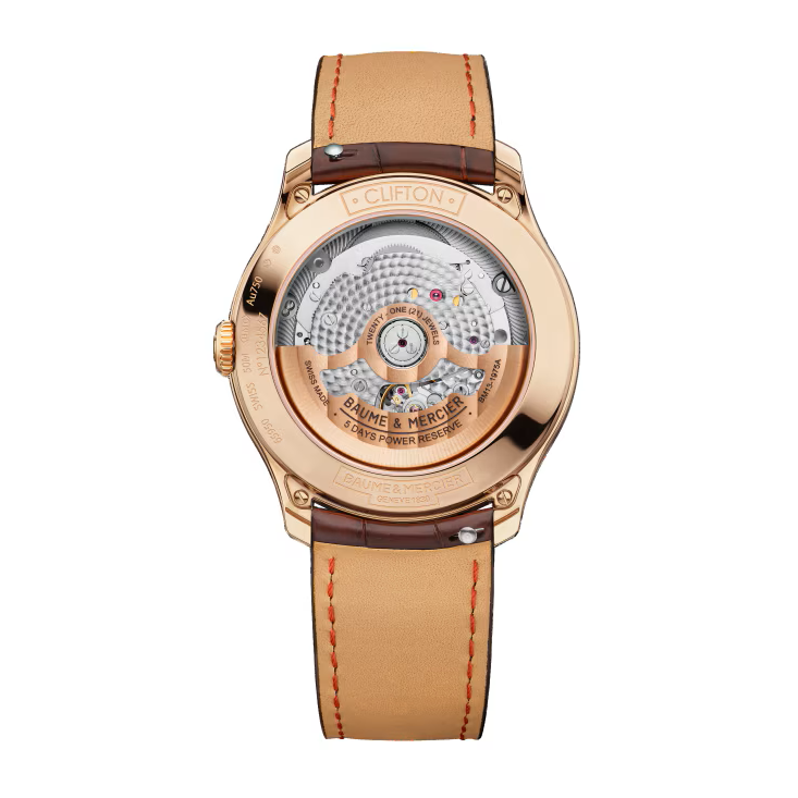 Clifton 10831 Automatic watch, Date display, 34 mm, Leather Strap
