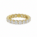 14k Gold Lab Round Brilliant Diamond Common Prong Eternity Band - Shami Fine Watchmaking & Jewelry