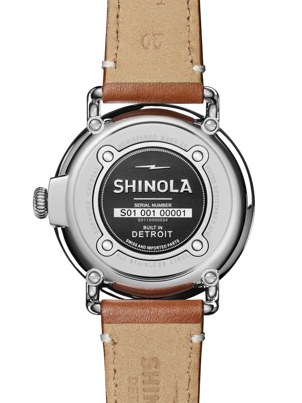 Shinola Runwell Argonite 1069 quartz 41mm green strap - Shami Fine Watchmaking & Jewelry