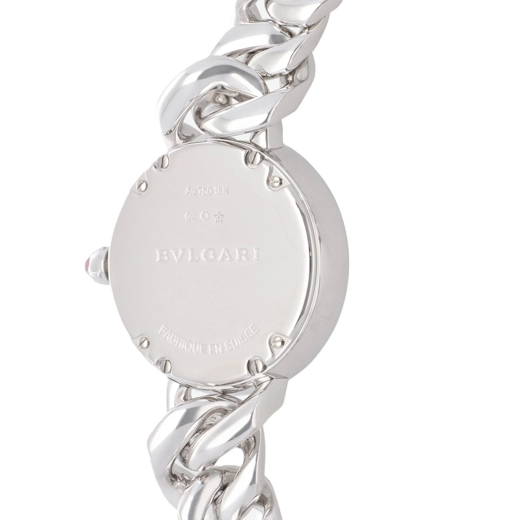 Bulgari Bulgari Catene 18K White Gold Silver Soleil Diamond Quartz Ladies Watch