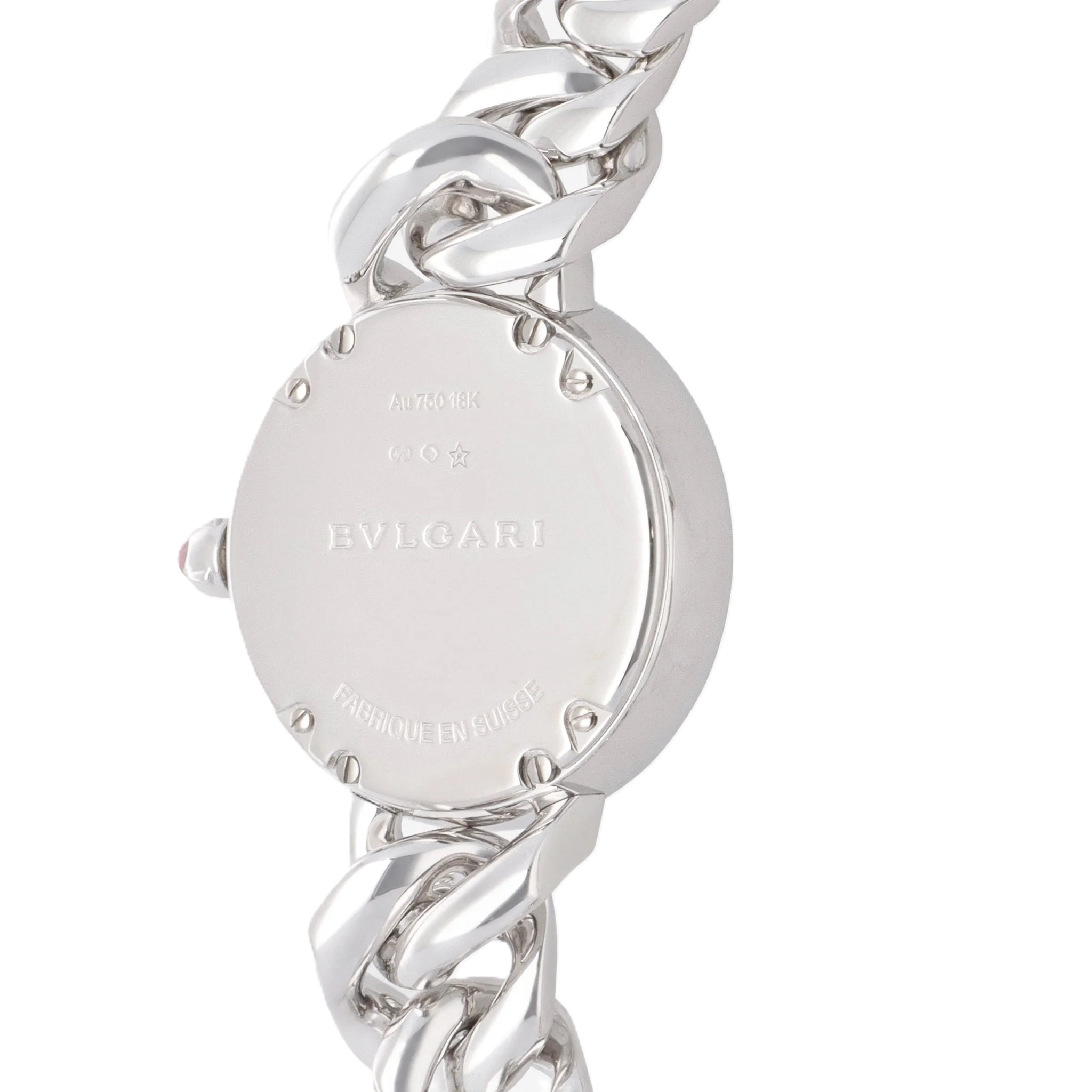 Bulgari Bulgari Catene 18K White Gold Silver Soleil Diamond Quartz Ladies Watch