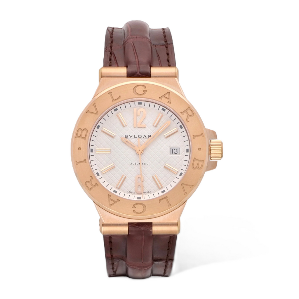 Bulgari Diagono 18K Rose Gold 41mm Automatc Men's Watch