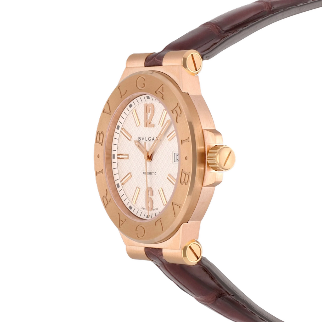 Bulgari Diagono 18K Rose Gold 41mm Automatc Men's Watch