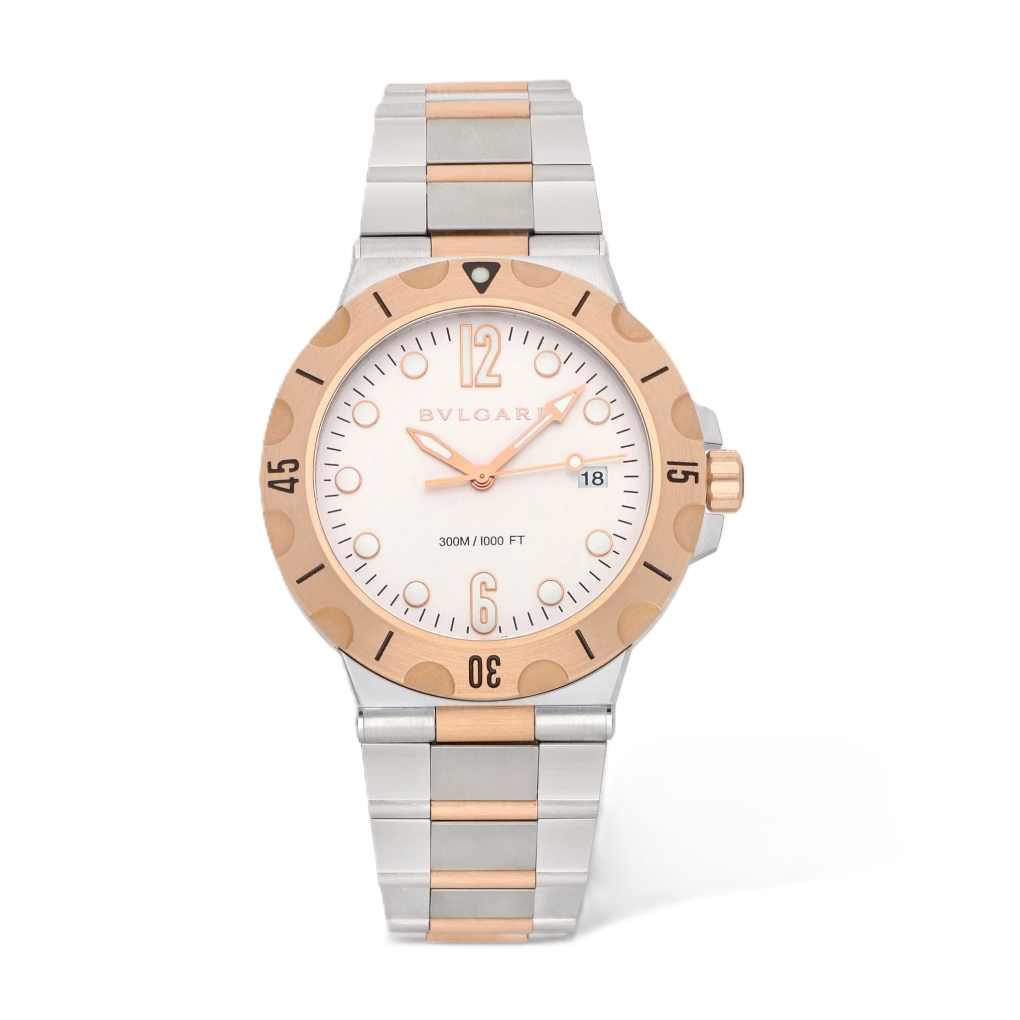 Bulgari Diagono Scuba 18K Rose Gold 41mm Automatic Men's Watch