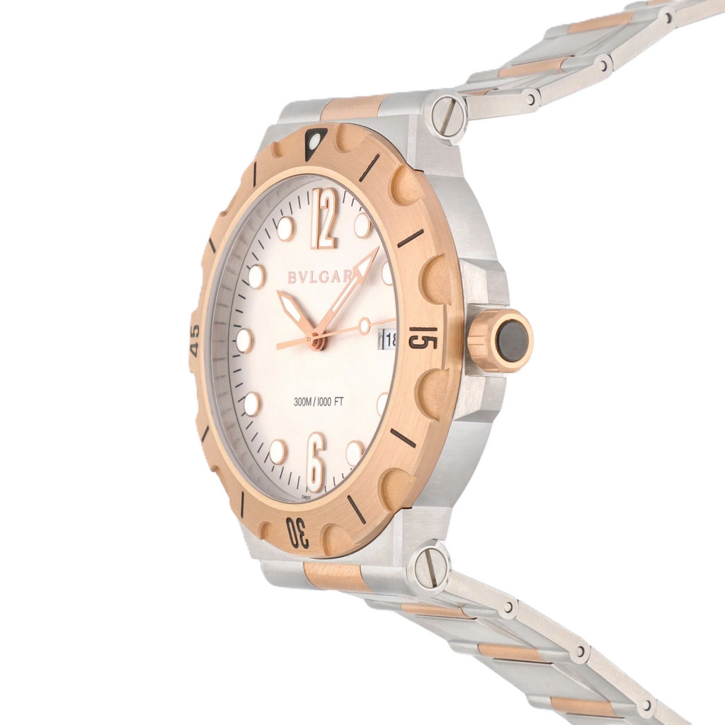 Bulgari Diagono Scuba 18K Rose Gold 41mm Automatic Men's Watch