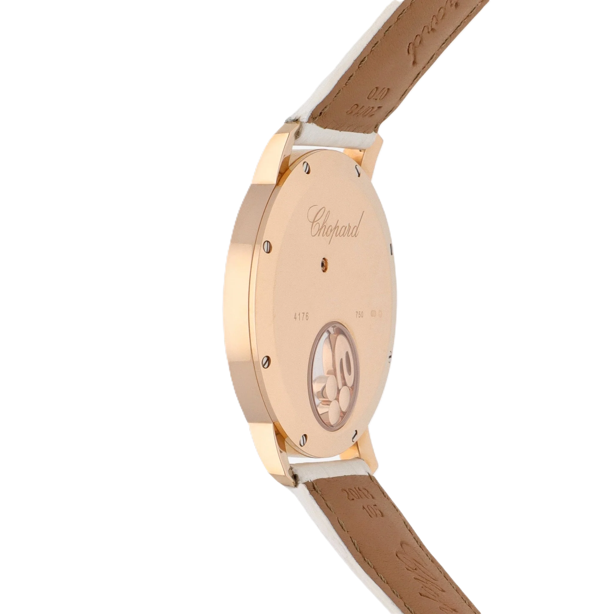 Chopard Happy Sport 18K Rose Gold Diamond Quartz Ladies Watch
