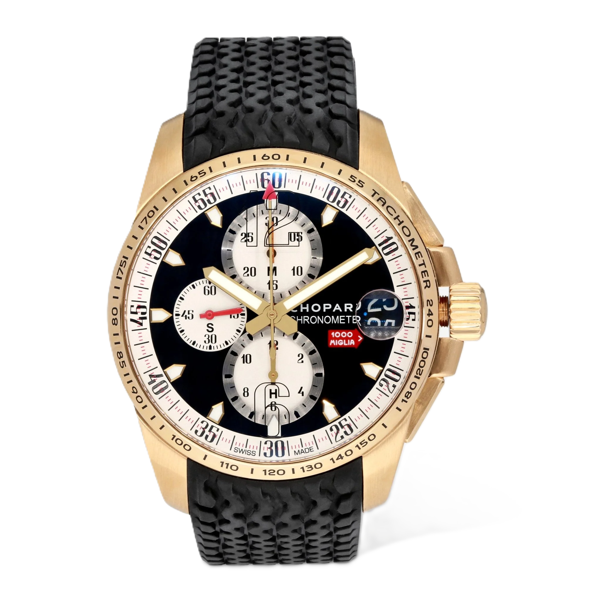 Chopard Mille Miglia Chronograph 18K Rose Gold Automatic Men's Watch