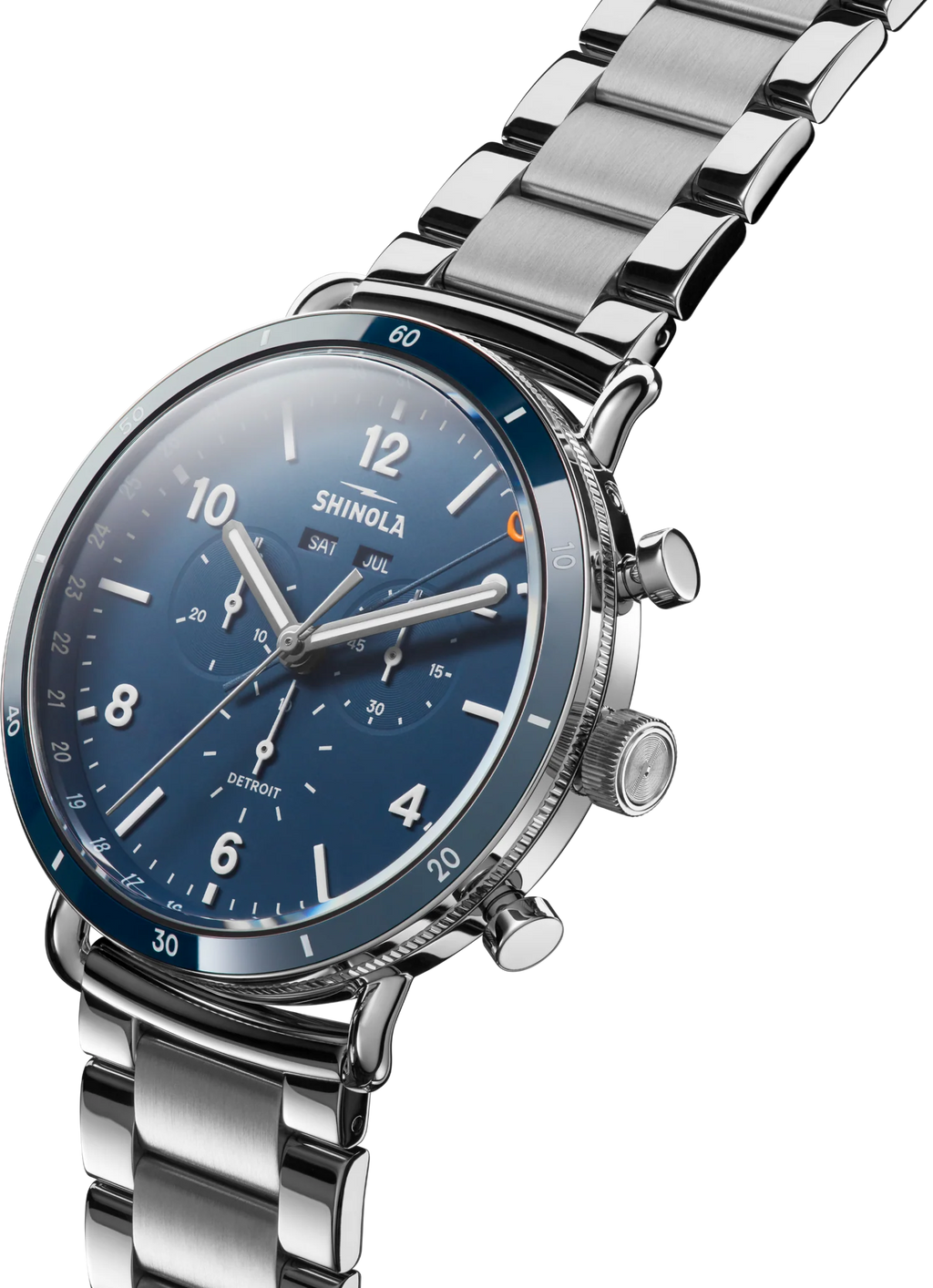 Shinola Canfield Sport chrono quartz 45mm Blue dial Bracelet