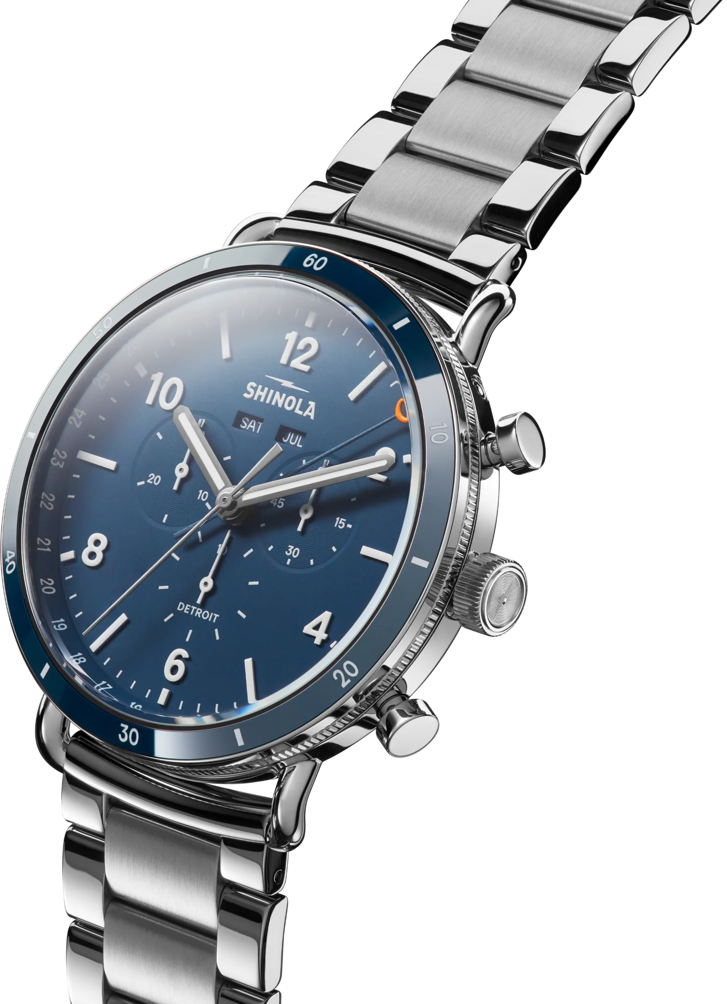 Shinola Canfield Sport chrono quartz 45mm Blue dial Bracelet
