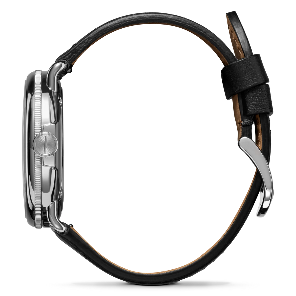 Shinola Canfield C56 quartz 43mm Black Dial, strap