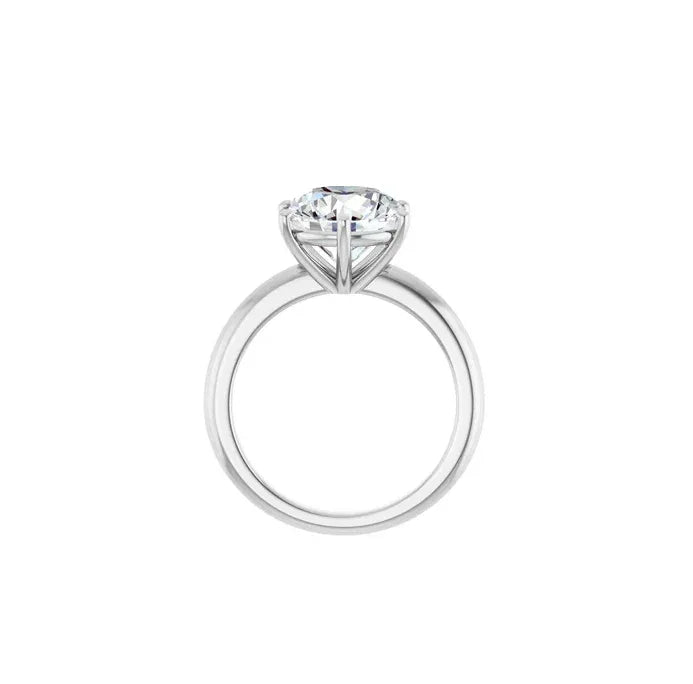 18k White Gold IGI 3.61 carat F VS1 Round Brilliant Lab Diamond Ring - Shami Fine Watchmaking & Jewelry
