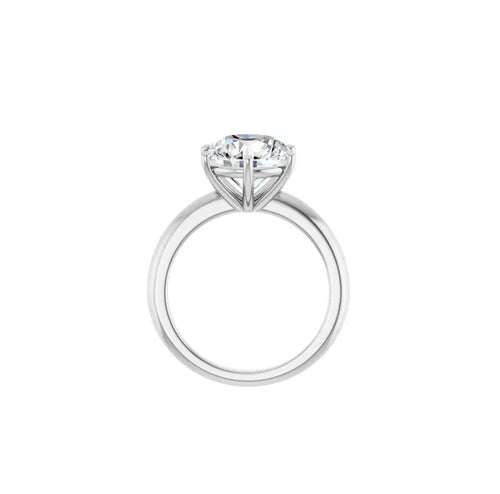 18k White Gold IGI 3.61 carat F VS1 Round Brilliant Lab Diamond Ring - Shami Fine Watchmaking & Jewelry