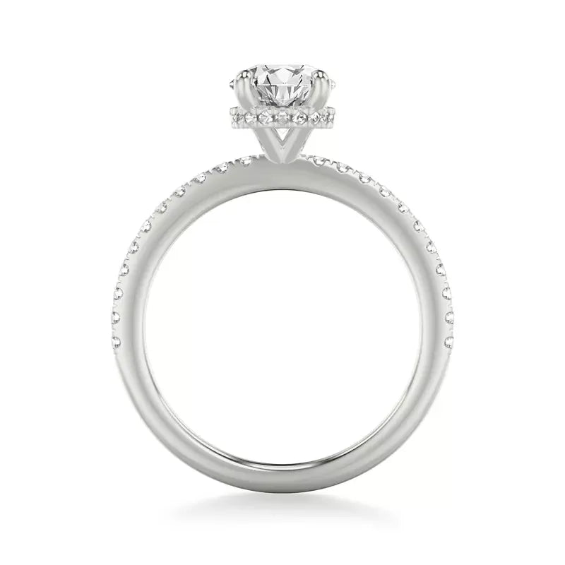 18k White Gold IGI 2.03 carat F VS1 Round Brilliant Lab Diamond Ring - Shami Fine Watchmaking & Jewelry
