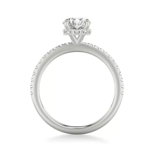 18k White Gold IGI 2.03 carat F VS1 Round Brilliant Lab Diamond Ring - Shami Fine Watchmaking & Jewelry
