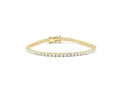 14k Gold Round Brilliant E/F, VS+ Lab Diamond 4-prong, 7 inch tennis bracelet with double lock - Shami Fine Watchmaking & Jewelry
