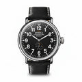 Shinola Runwell Argonite 1069 quartz 47mm black dial strap - Shami Fine Watchmaking & Jewelry