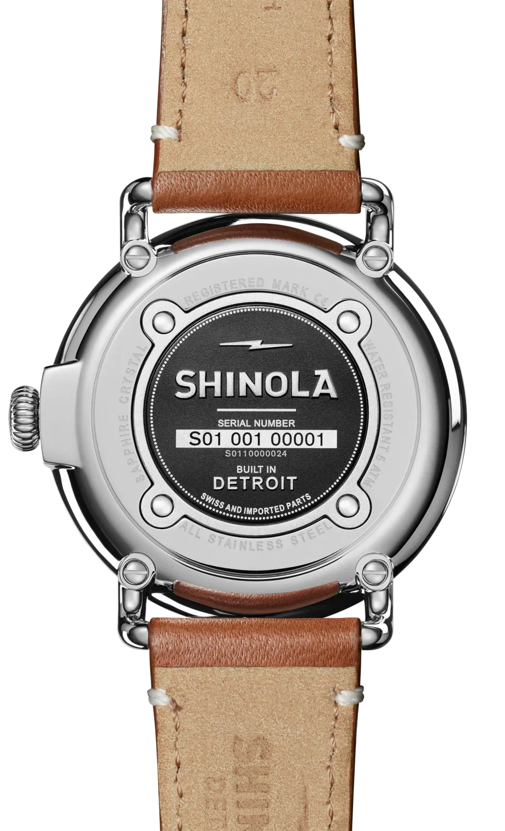Shinola Canfield Sport Chrono quartz 45mm white dial strap - Shami Fine Watchmaking & Jewelry
