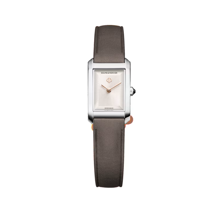 Hampton 10859 Quartz, 28 x 17.75mm Steel Case, Leather