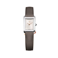 Hampton 10859 Quartz, 28 x 17.75mm Steel Case, Leather