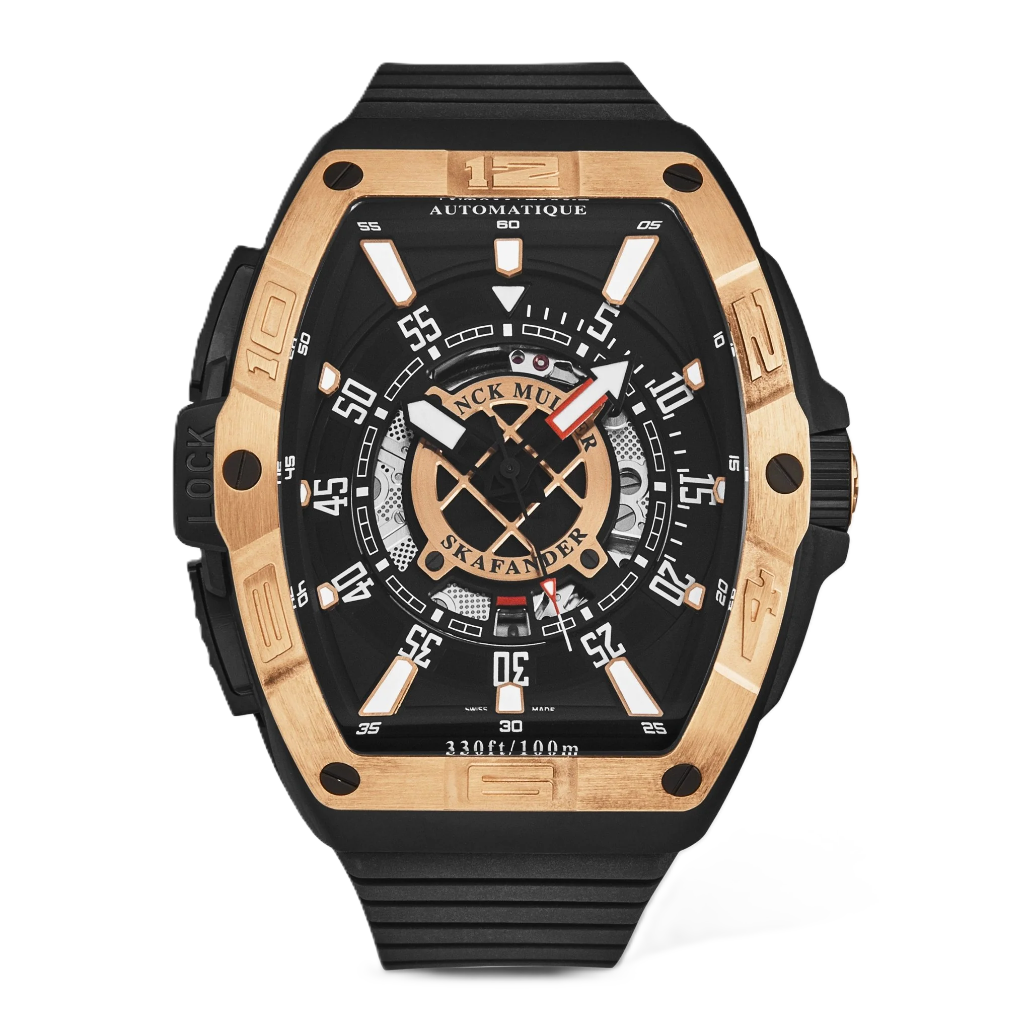 Franck Muller SkaFander Black Openworked Dial Automatic Men's Watch