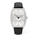 Franck Muller Cintree Curvex Crazy Hours Diamond Set Silver Dial Automatic Unisex Watch