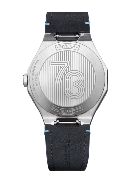 Riviera 10846 Quartz, Date Display, 39mm Steel Case, Leather