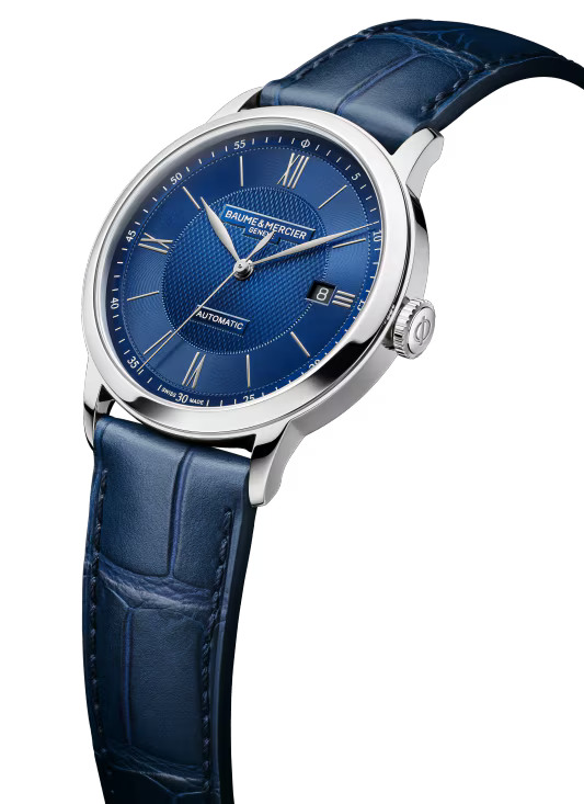 Classima 10879 Automatic, Date Display, 40mm Steel Case, Leather